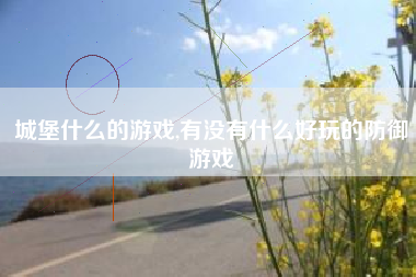 城堡什么的游戏,有没有什么好玩的防御游戏