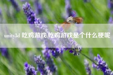 unity3d 吃鸡游戏,吃鸡游戏是个什么梗呢