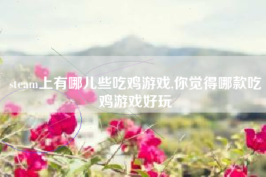 steam上有哪儿些吃鸡游戏,你觉得哪款吃鸡游戏好玩