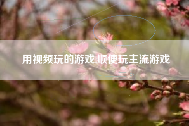用视频玩的游戏,顺便玩主流游戏