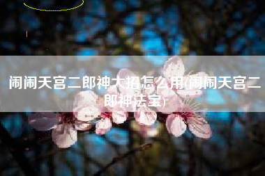闹闹天宫二郎神大招怎么用(闹闹天宫二郎神法宝)