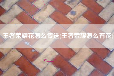 王者荣耀花怎么传送(王者荣耀怎么有花)