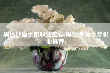 黑色沙漠手游职业推荐(黑色沙漠手游职业推荐)