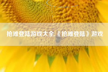 抢滩登陆游戏大全,《抢滩登陆》游戏