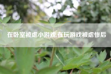 在卧室被虐小游戏,在玩游戏被虐惨后