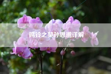 鸣铃之契孙思邈详解