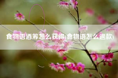 食物语酒筹怎么获得(食物语怎么退款)