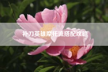 补刀英雄摩托流搭配攻略
