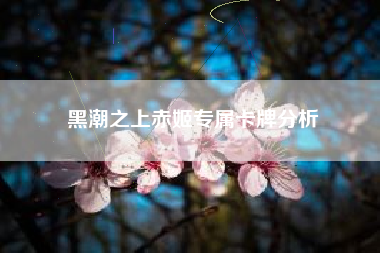 黑潮之上赤姬专属卡牌分析