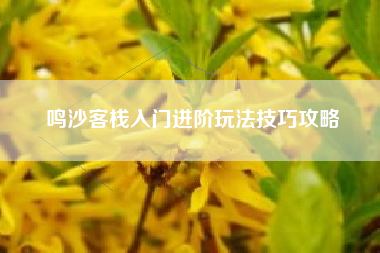 鸣沙客栈入门进阶玩法技巧攻略