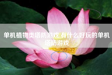 单机植物类塔防游戏,有什么好玩的单机塔防游戏
