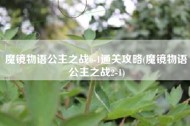 魔镜物语公主之战6-1通关攻略(魔镜物语公主之战2-1)