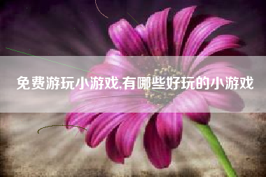 免费游玩小游戏,有哪些好玩的小游戏