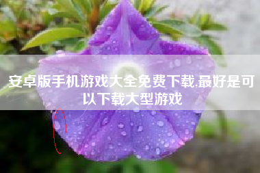安卓版手机游戏大全免费下载,最好是可以下载大型游戏
