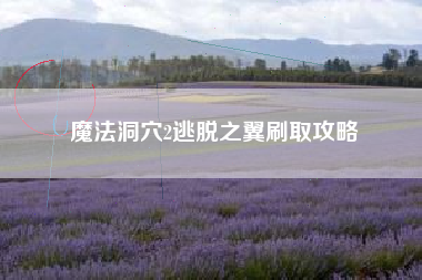 魔法洞穴2逃脱之翼刷取攻略