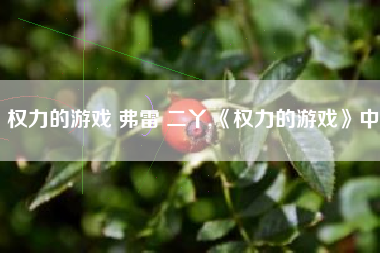 权力的游戏 弗雷 二丫,《权力的游戏》中