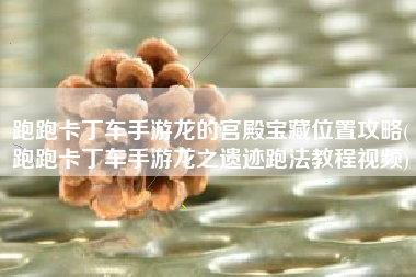跑跑卡丁车手游龙的宫殿宝藏位置攻略(跑跑卡丁车手游龙之遗迹跑法教程视频)