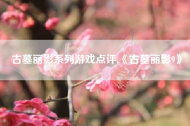 古墓丽影系列游戏点评,《古墓丽影9》