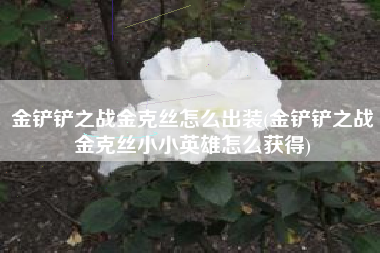 金铲铲之战金克丝怎么出装(金铲铲之战金克丝小小英雄怎么获得)