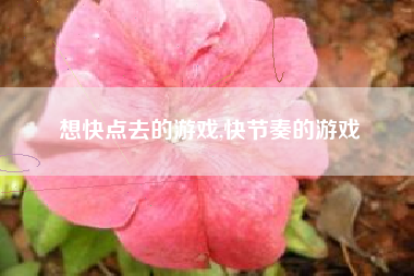 想快点去的游戏,快节奏的游戏