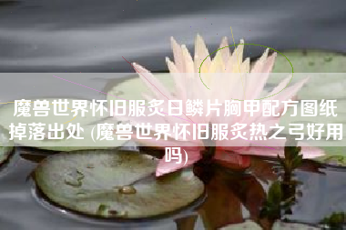 魔兽世界怀旧服炙日鳞片胸甲配方图纸掉落出处 (魔兽世界怀旧服炙热之弓好用吗)