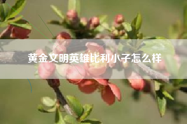 黄金文明英雄比利小子怎么样