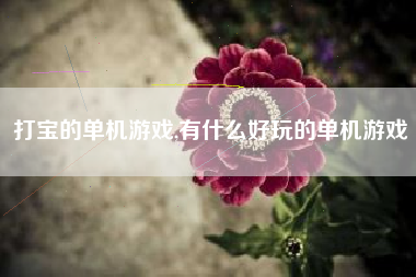 打宝的单机游戏,有什么好玩的单机游戏