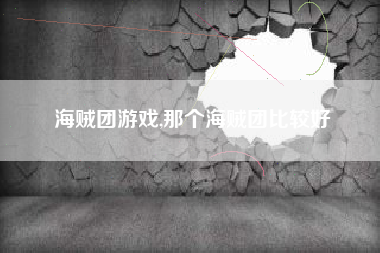 海贼团游戏,那个海贼团比较好