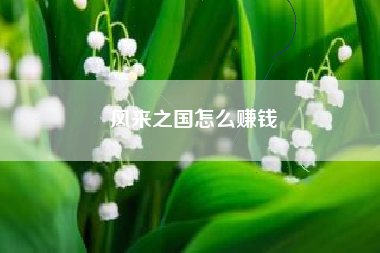 风来之国怎么赚钱