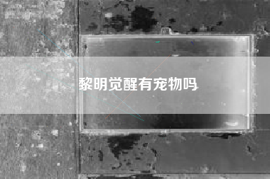 黎明觉醒有宠物吗