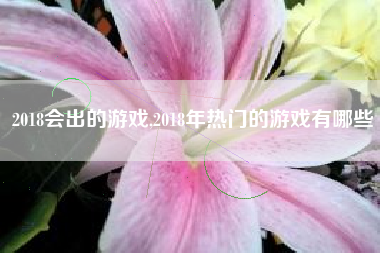 2018会出的游戏,2018年热门的游戏有哪些