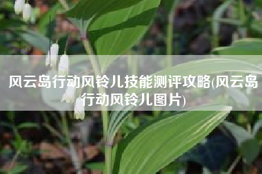 风云岛行动风铃儿技能测评攻略(风云岛行动风铃儿图片)
