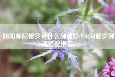 阴阳师阿修罗带什么御魂好(SSR阿修罗御魂搭配推荐)