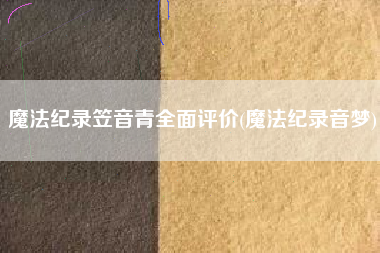 魔法纪录笠音青全面评价(魔法纪录音梦)