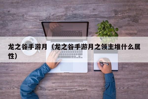 龙之谷手游月（龙之谷手游月之领主堆什么属性）